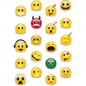 Herma MAGIC Stickers emojis, stone