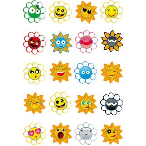 Herma MAGIC Stickers crazy suns, puffy