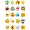 Herma MAGIC Stickers crazy suns, puffy