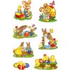 Herma DECOR Stickers rabbit parade, glittery