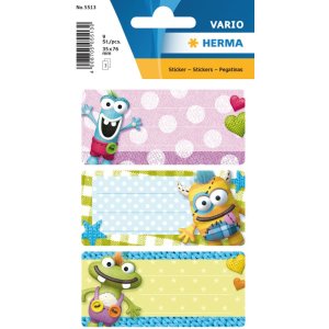 Herma VARIO School Labels Little Monsters