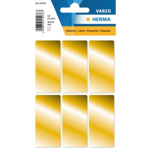 Herma DECOR Multi-purpose labels, 26 x 54 mm, gold,...