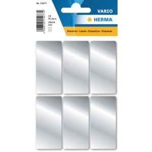 Herma DECOR Multi-purpose labels, 26 x 54 mm, silver,...