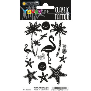 Herma FASHIONLine CLASSIC tattoo black beach