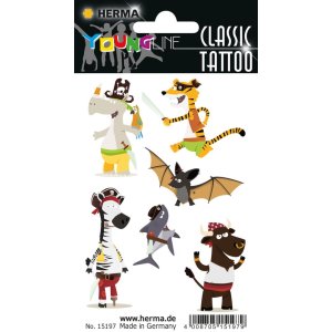 Herma FASHIONLine CLASSIC tattoo colour pirates animals