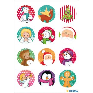 Herma MAGIC Stickers Christmas symbols, stone