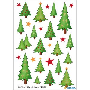 Herma MAGIC Stickers Christmas trees, silk