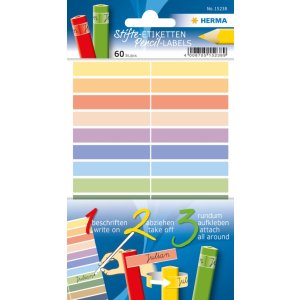 Herma Pencil labels as name stickers for coloured...