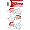 Herma DECOR Stickers Santa Claus greeting