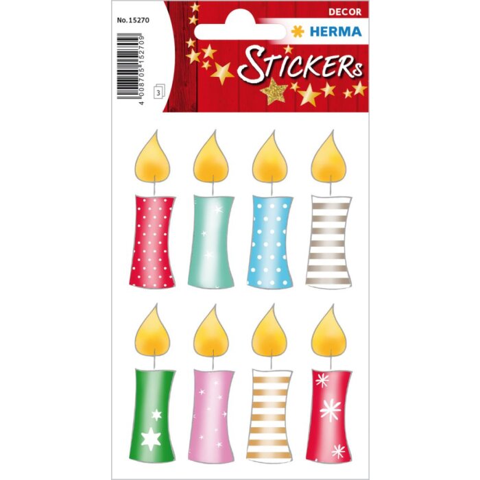 Herma DECOR Stickers Christmas candles