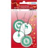 Herma MAGIC Gift tags Christmas 3D Ø 5 cm, green silver