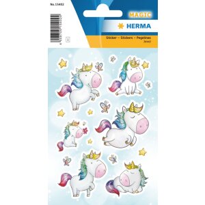 Herma MAGIC Stickers unicorn stardust, jewel