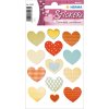 Herma MAGIC Stickers golden heart, gold embossed