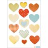 Herma MAGIC Stickers golden heart, gold embossed