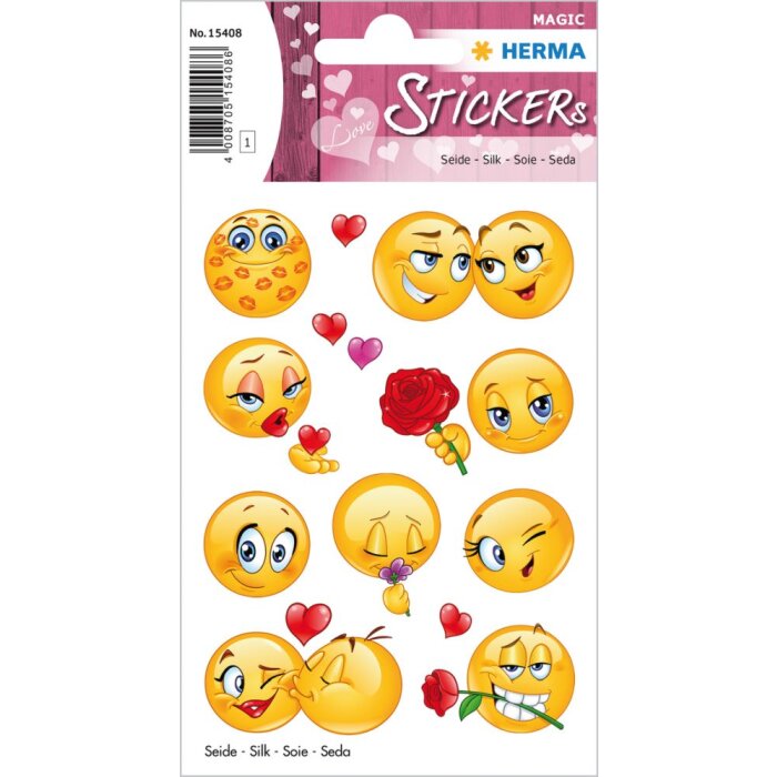 Herma MAGIC Stickers love faces, silk