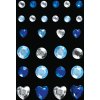 Herma FASHIONLine Glam rocks diamonds dark blue & light blue