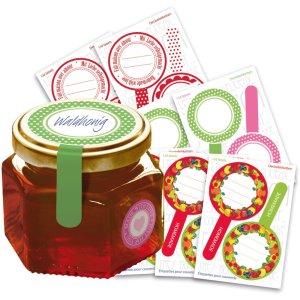 Herma HOME Stickers  kitchen labels for lid new look fruit I, self-adhesive