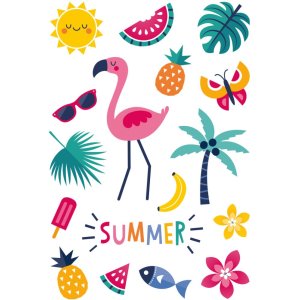 Herma MAGIC Stickers summer feeling, Transpuffy