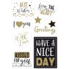 Herma HOME Stickers HOME gift stickers best wishes, gold embossed