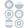 Herma HOME Stickers HOME gift stickers friends, silver embossed