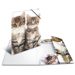 Herma Elasticated folder A4 PP - Cats