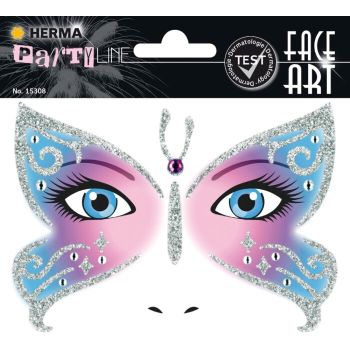 Herma FASHIONLine Face Art Stickers Butterfly