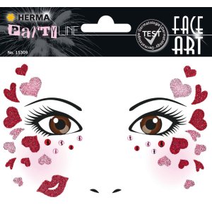 Herma FASHIONLine Face Art Stickers Love