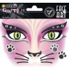 Herma FASHIONLine Face Art Stickers Pink Cat