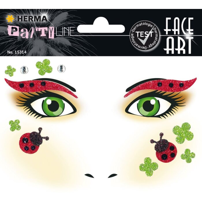 Herma FASHIONLine Face Art Stickers Ladybug