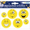 Herma Reflector stickers happy face