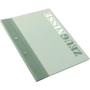 Certificate folder green A4