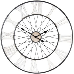 Clock Ø 80x4 cm - 1xAA White - 5KL0136