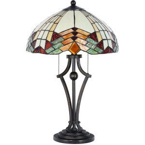 Tablelamp Tiffany complete Ø 40 cm multicolored -...