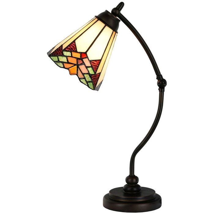 Tablelamp Tiffany complete Ø 26x50 cm multicolored - 5LL-5964