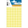 Multi-purpose labels ø 8mm luminous yellow 540 pcs.