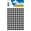 Multi-purpose labels ø 8mm black 540 pcs.