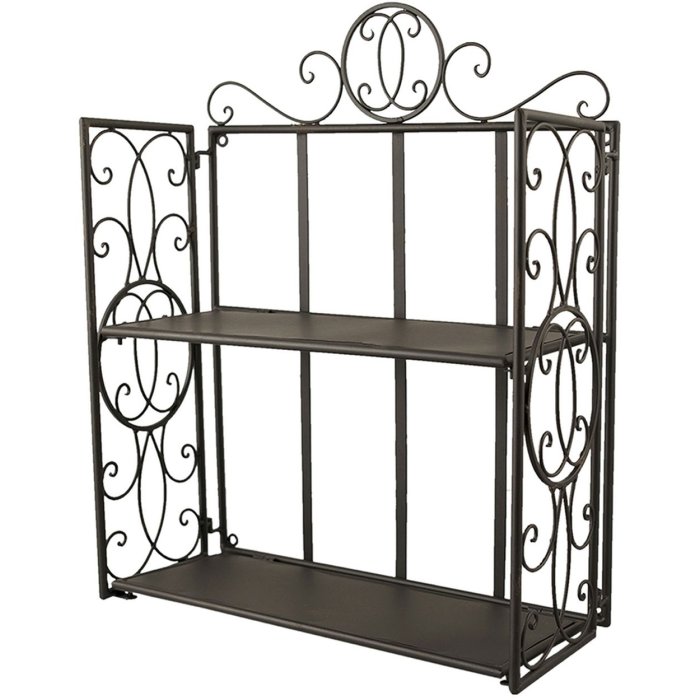 Wall rack 41x18x53 cm black - 6Y2799