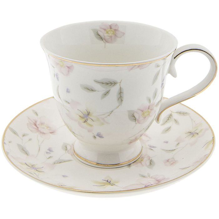 Cup and saucer Ø 15x9 cm - 0.22 L multicolored - TWFKS-1