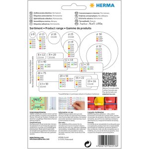 Multi-purpose labels ø 19mm blue 1280 pcs.