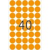 Multi-purpose labels ø 19mm luminous orange 960 pcs.