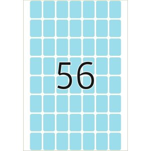 Multi-purpose labels 12x18mm blue 1792 pcs.