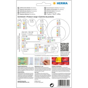 Multi-purpose labels 12x30mm white 1120 pcs.