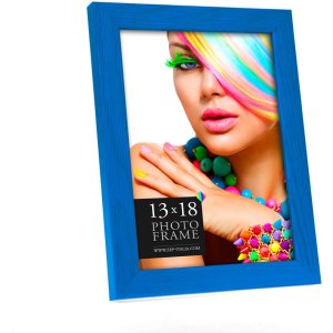 Wooden frame Mexico 10x15 cm blue