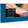 Wooden frame Mexico 10x15 cm blue