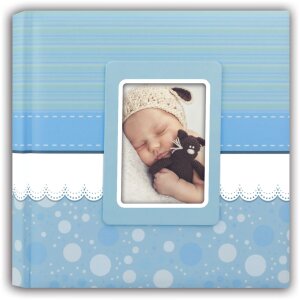 ZEP baby album Cinzia 31x31 cm blue 60 white sides