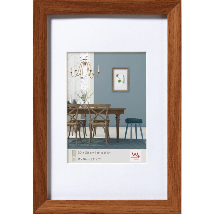 Walther wood frame Fiorito 10x15 cm dark oak with mat 7x10 cm