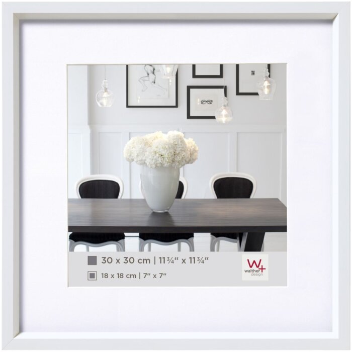 Steel Style plastic frame 20x20 cm white