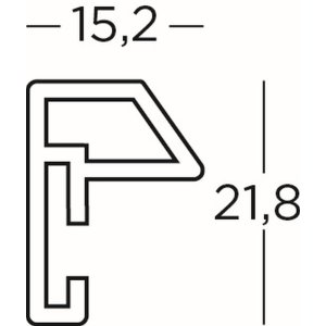 Walther plastic frame Steel Style 40x40 cm white