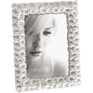 2GQI124 Mascagni Photo Frame 10x15 cm white Daisies