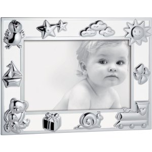 M865 Baby frame Mascagni 10x15 cm silver